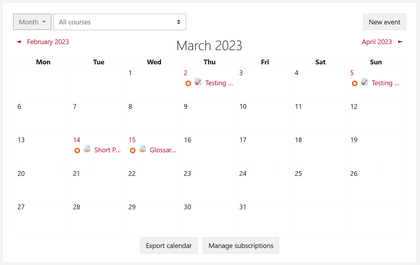 How to synchronise Google Calendar with Moodle 