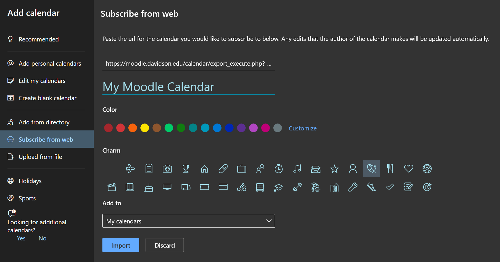 How to synchronise Google Calendar with Moodle 