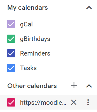 How to synchronise Google Calendar with Moodle 