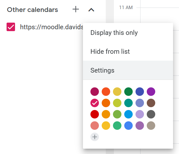 How to synchronise Google Calendar with Moodle 