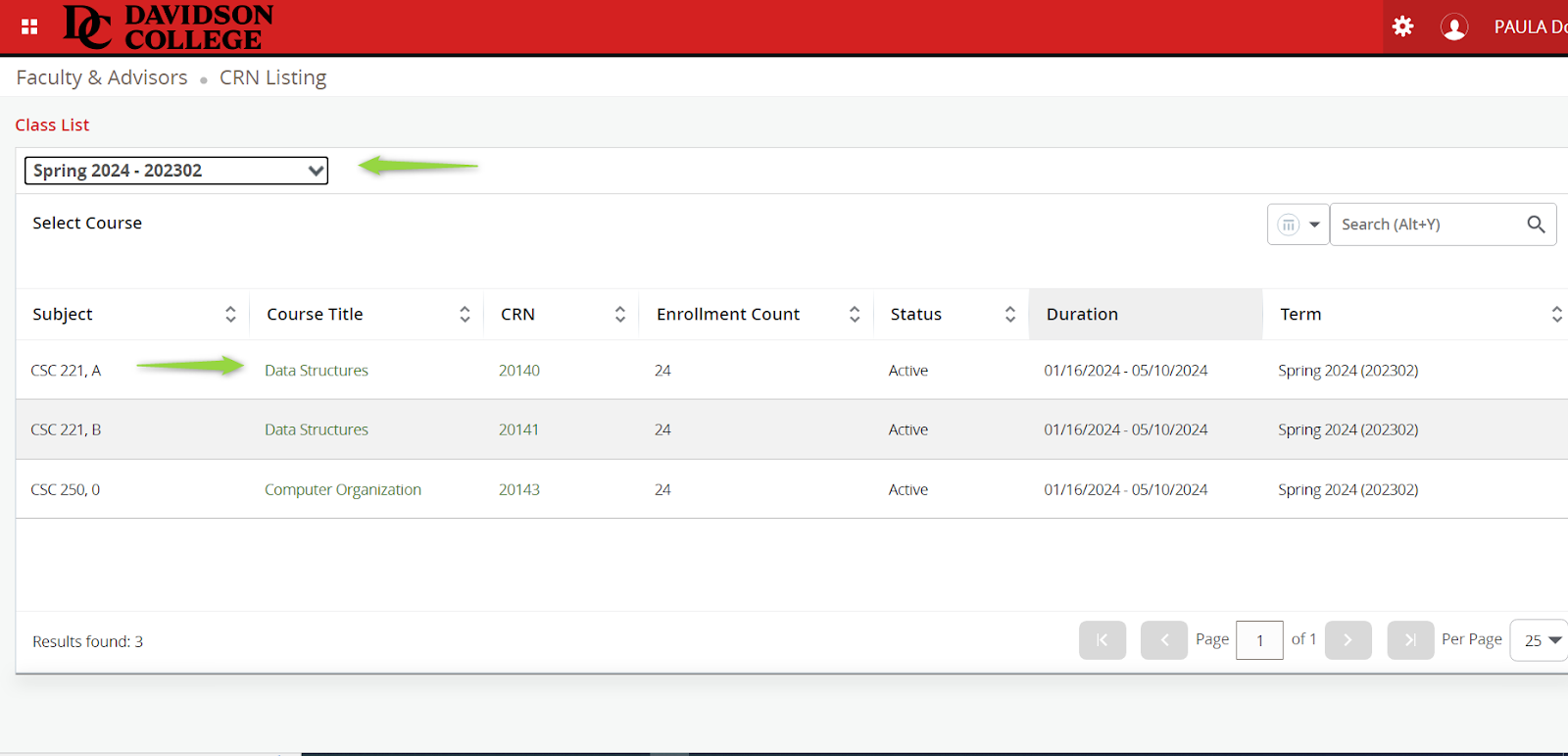 Banner Self-Service 9: Class Rosters - Faculty – Davidson Technology ...