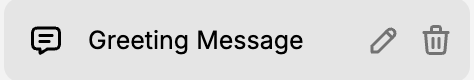 A screenshot of a chat title, showing a message icon meaning that the chat is being stored locally