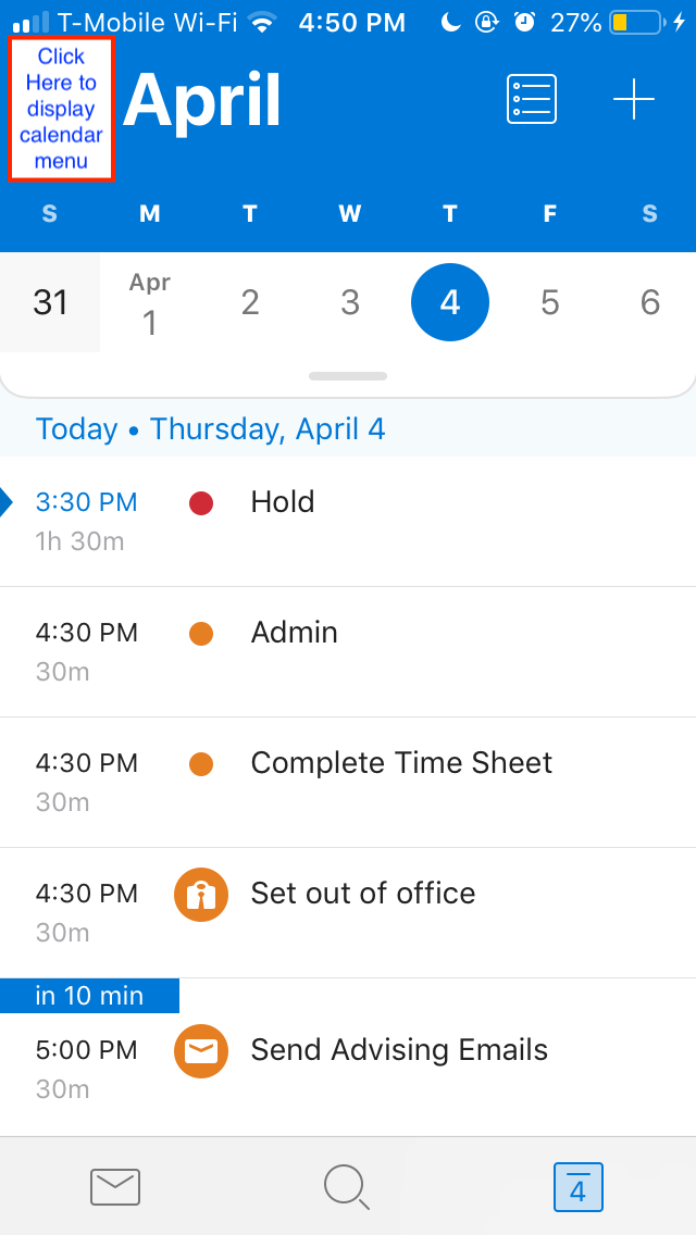 Add A Shared Calendar In Outlook For Ios And Android Davidson College