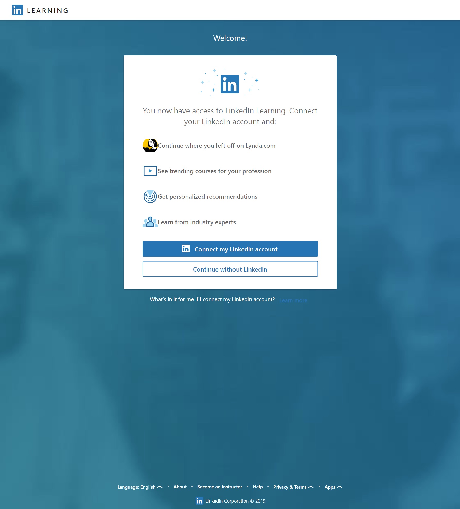 How do I log in to LinkedIn Learning?